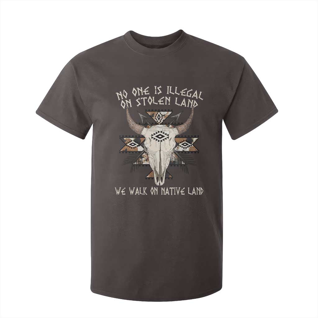 No One Is illegal On Stolen Land T Shirt For Kid TS09 Dark Chocolate Print Your Wear