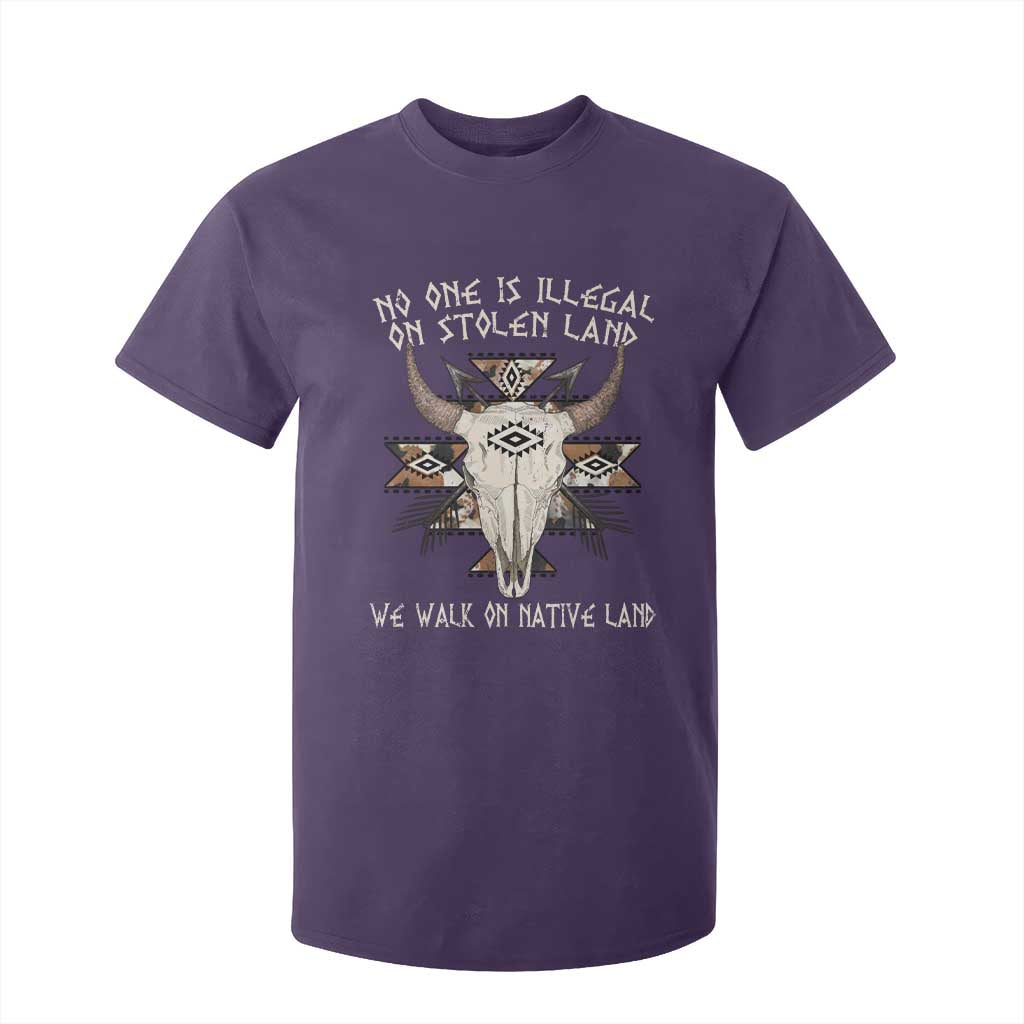 No One Is illegal On Stolen Land T Shirt For Kid TS09 Purple Print Your Wear