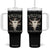 No One Is illegal On Stolen Land Tumbler With Handle TS09 One Size: 40 oz Black Print Your Wear