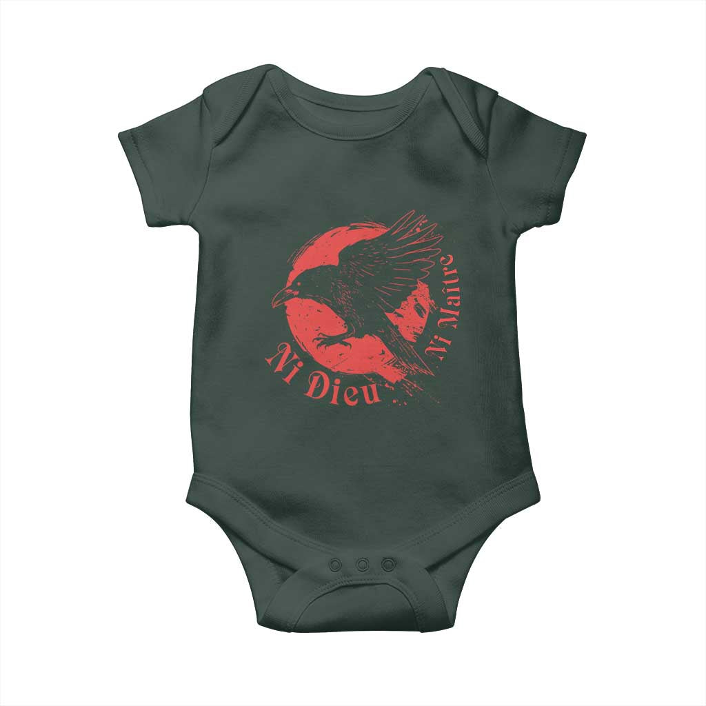 Anarchism Baby Onesie Ni Dieu Ni Maitre Neither God Nor Master TS09 Print Your Wear