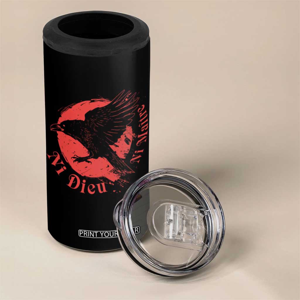 Anarchism 4 in 1 Can Cooler Tumbler Ni Dieu Ni Maitre Neither God Nor Master TS09 Print Your Wear