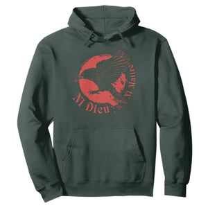 Anarchism Hoodie Ni Dieu Ni Maitre Neither God Nor Master TS09 Dark Forest Green Print Your Wear