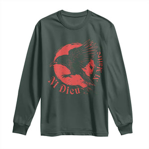 Anarchism Long Sleeve Shirt Ni Dieu Ni Maitre Neither God Nor Master TS09 Dark Forest Green Print Your Wear