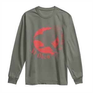 Anarchism Long Sleeve Shirt Ni Dieu Ni Maitre Neither God Nor Master TS09 Military Green Print Your Wear