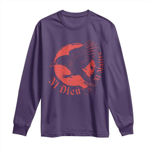 Anarchism Long Sleeve Shirt Ni Dieu Ni Maitre Neither God Nor Master TS09 Purple Print Your Wear