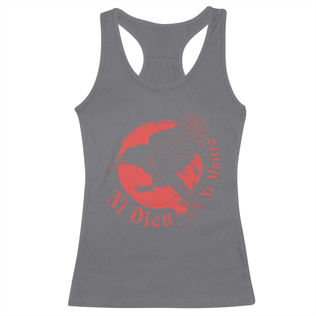 Anarchism Racerback Tank Top Ni Dieu Ni Maitre Neither God Nor Master TS09 Charcoal Print Your Wear