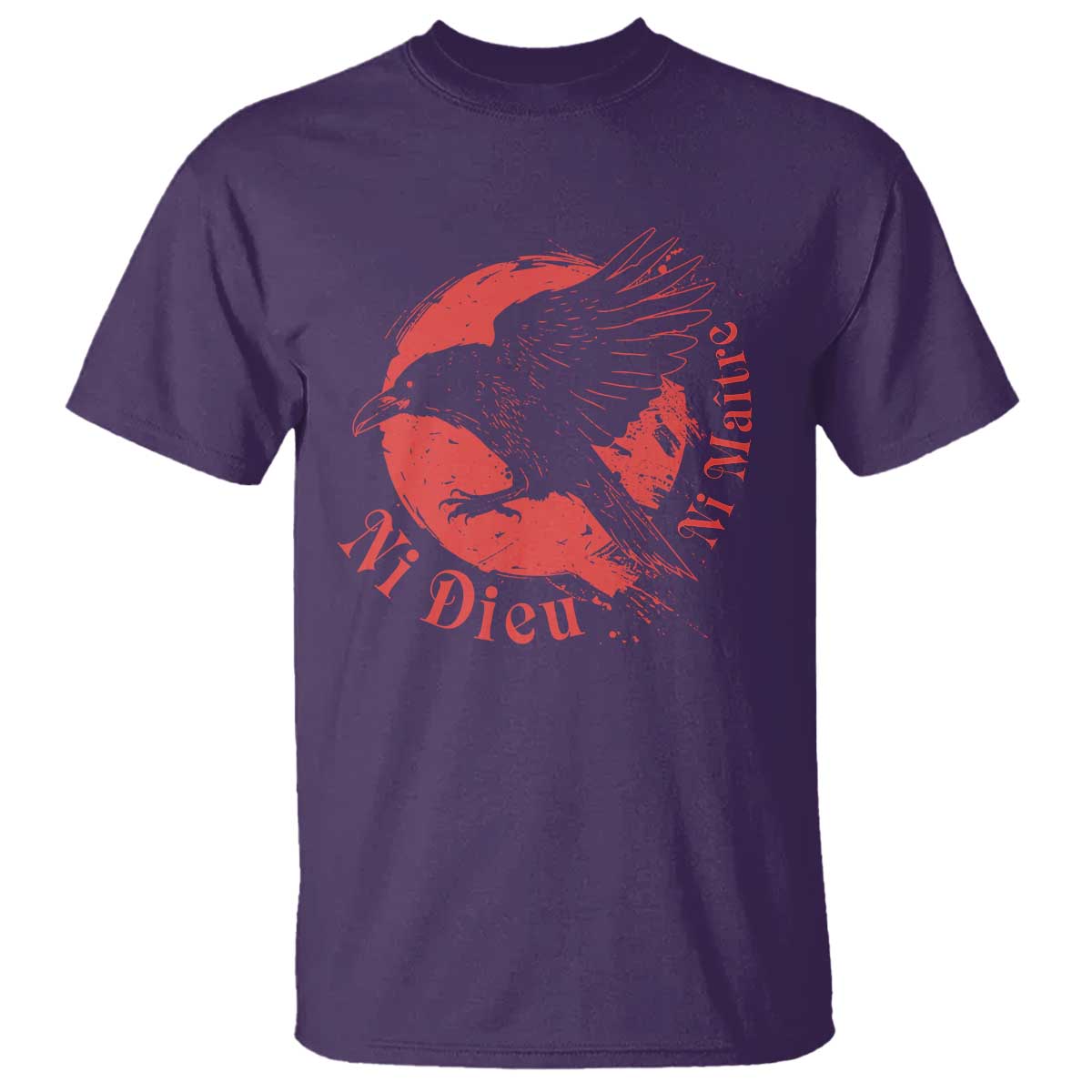 Anarchism T Shirt Ni Dieu Ni Maitre Neither God Nor Master TS09 Purple Print Your Wear