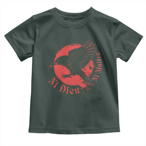 Anarchism Toddler T Shirt Ni Dieu Ni Maitre Neither God Nor Master TS09 Dark Forest Green Print Your Wear