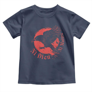 Anarchism Toddler T Shirt Ni Dieu Ni Maitre Neither God Nor Master TS09 Navy Print Your Wear
