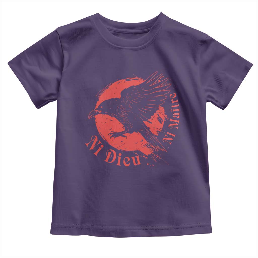 Anarchism Toddler T Shirt Ni Dieu Ni Maitre Neither God Nor Master TS09 Purple Print Your Wear