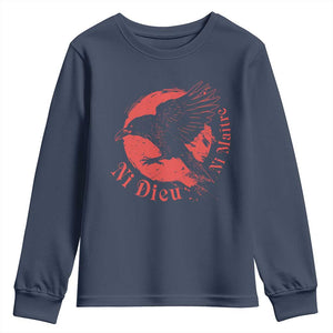 Anarchism Youth Sweatshirt Ni Dieu Ni Maitre Neither God Nor Master TS09 Navy Print Your Wear