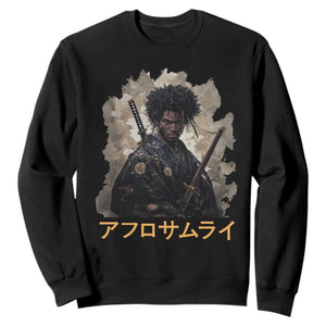 Afro Samurai Sweatshirt Black Pride Japanese Arts TS09 Black Print Your Wear