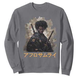 Afro Samurai Sweatshirt Black Pride Japanese Arts TS09 Charcoal Print Your Wear