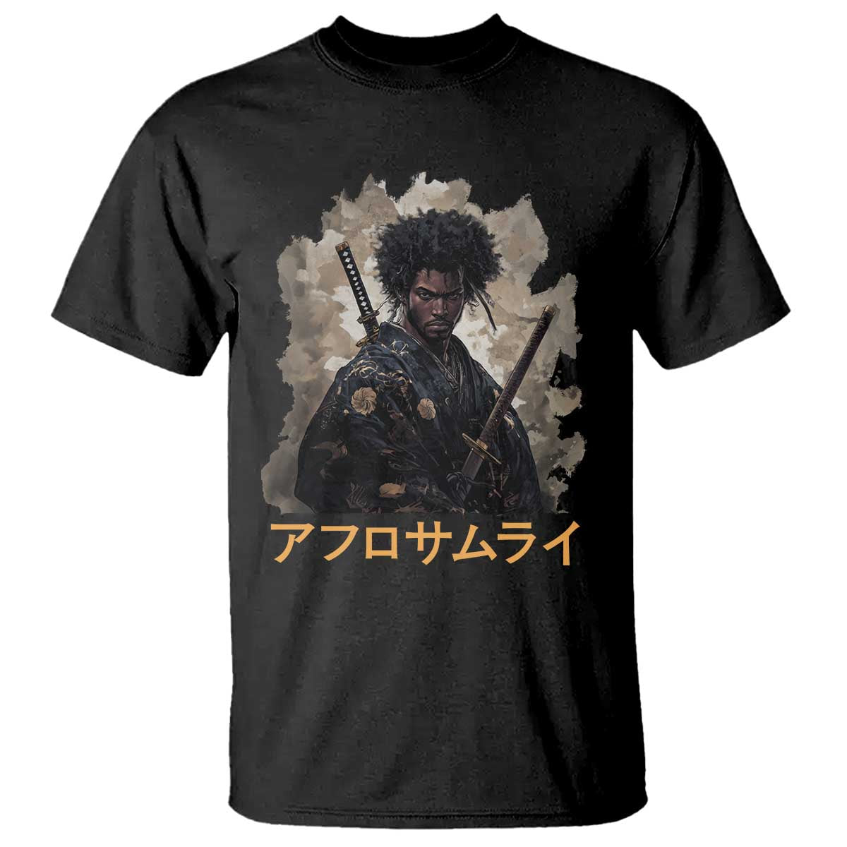 Afro Samurai T Shirt Black Pride Japanese Arts TS09 Black Print Your Wear