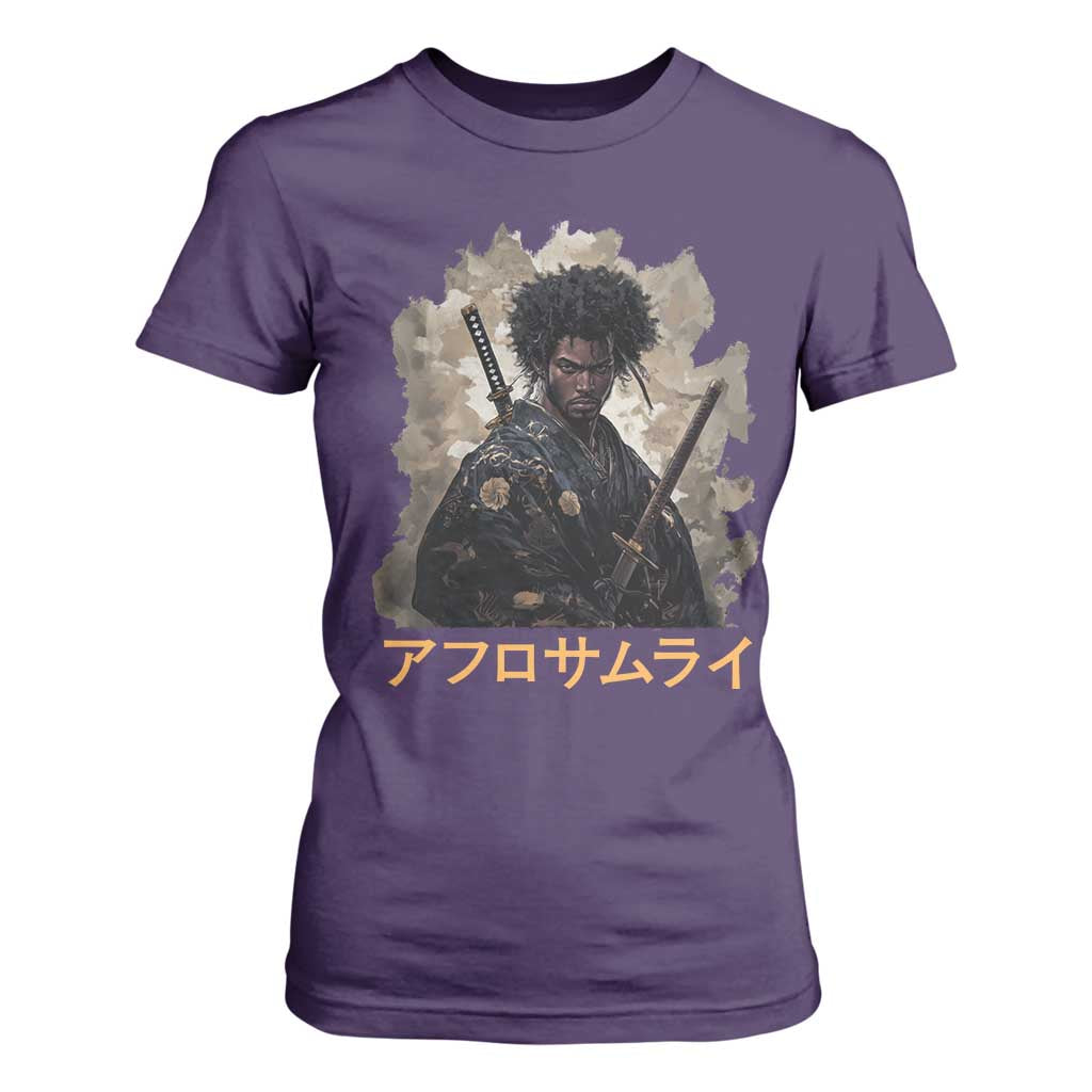 Afro Samurai T Shirt For Women Black Pride Japanese Arts TS09 Purple Print Your Wear