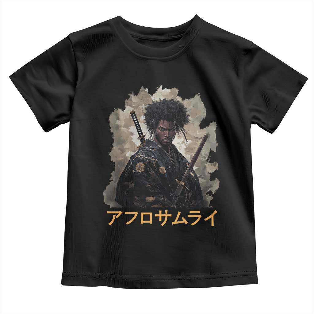 Afro Samurai Toddler T Shirt Black Pride Japanese Arts TS09 Black Print Your Wear