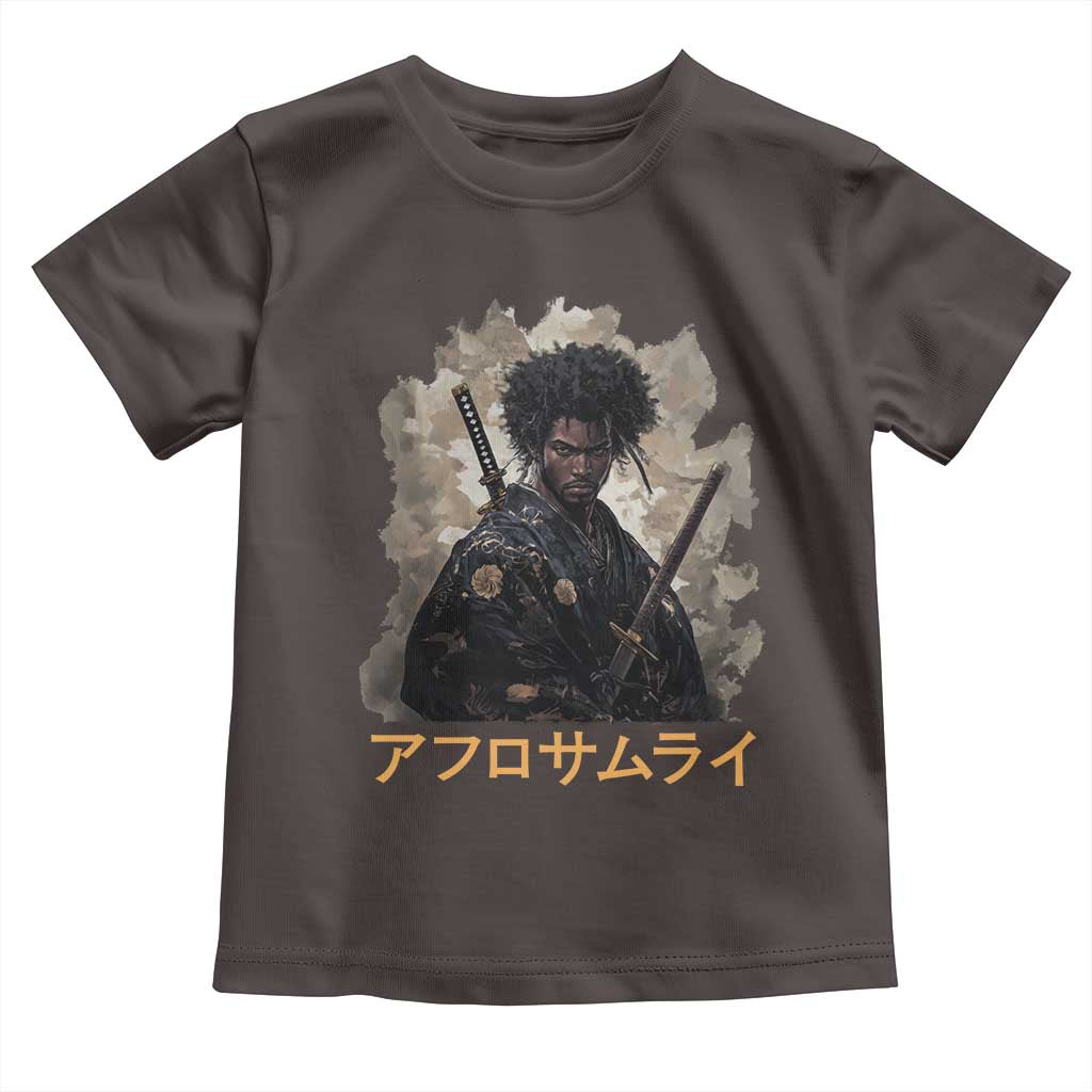 Afro Samurai Toddler T Shirt Black Pride Japanese Arts TS09 Dark Chocolate Print Your Wear