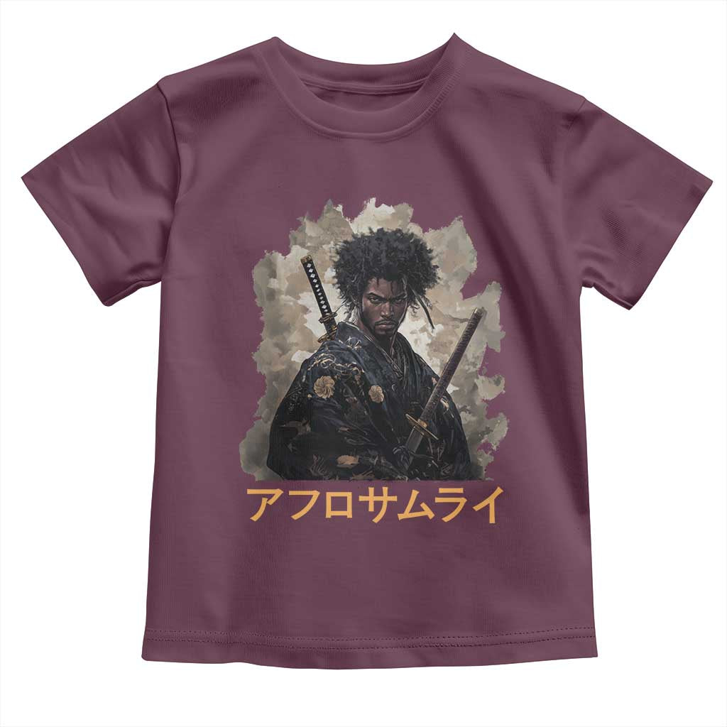 Afro Samurai Toddler T Shirt Black Pride Japanese Arts TS09 Maroon Print Your Wear