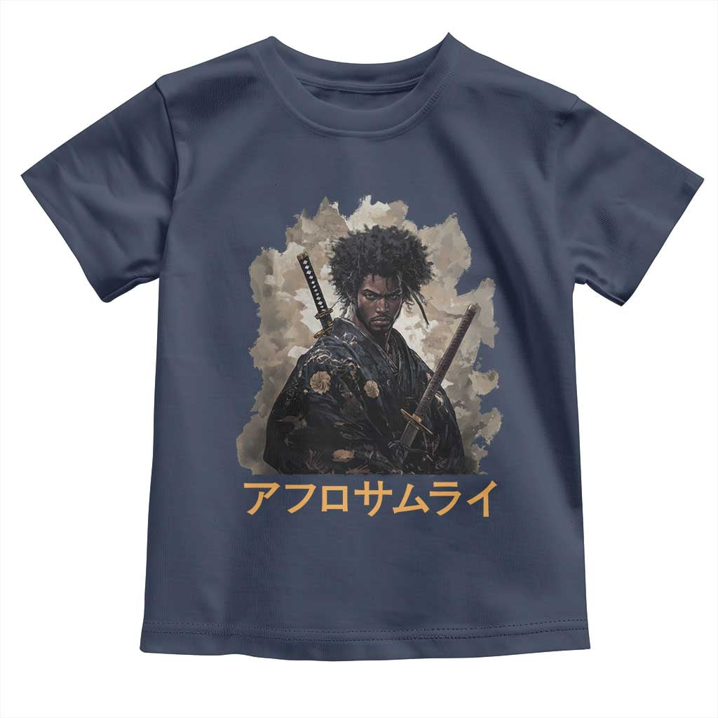 Afro Samurai Toddler T Shirt Black Pride Japanese Arts TS09 Navy Print Your Wear