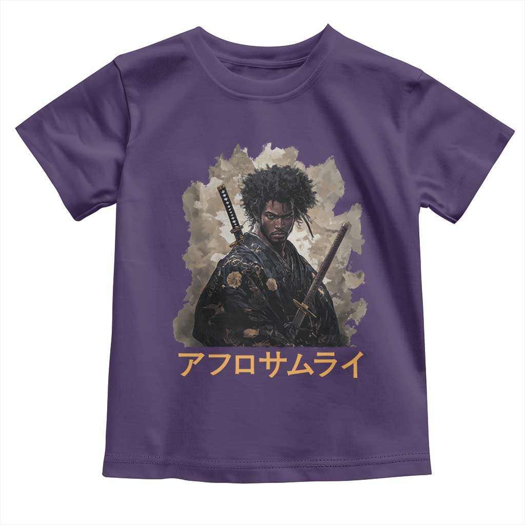 Afro Samurai Toddler T Shirt Black Pride Japanese Arts TS09 Purple Print Your Wear