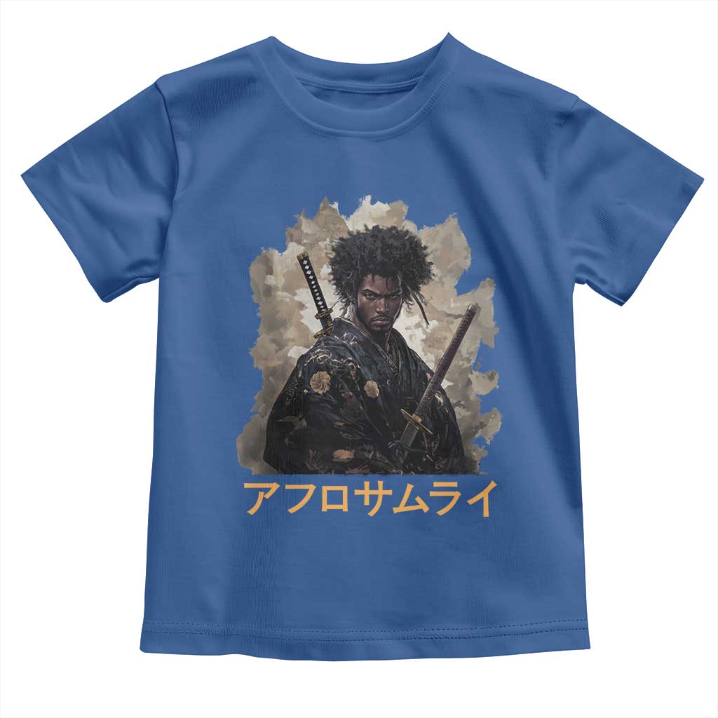Afro Samurai Toddler T Shirt Black Pride Japanese Arts TS09 Royal Blue Print Your Wear