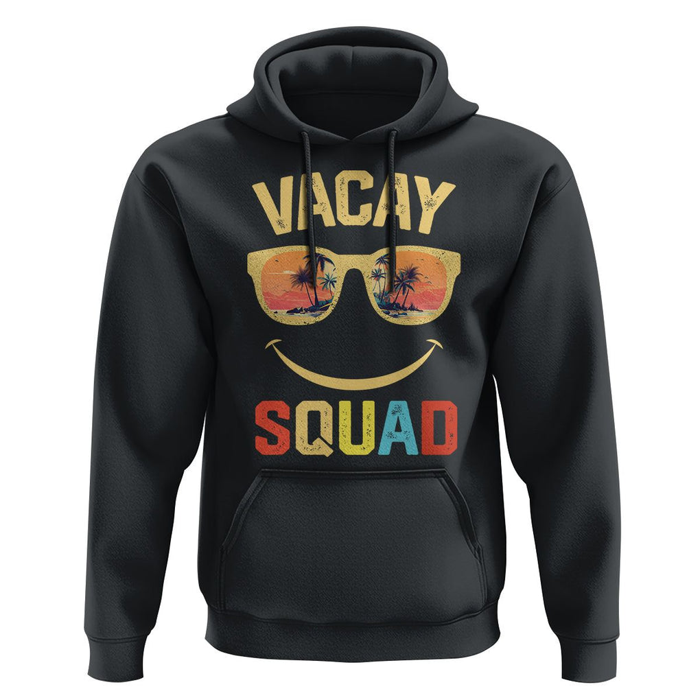 Summer Vacation Hoodie Vacay Squad Funny Beach TS09 Black Print Your Wear