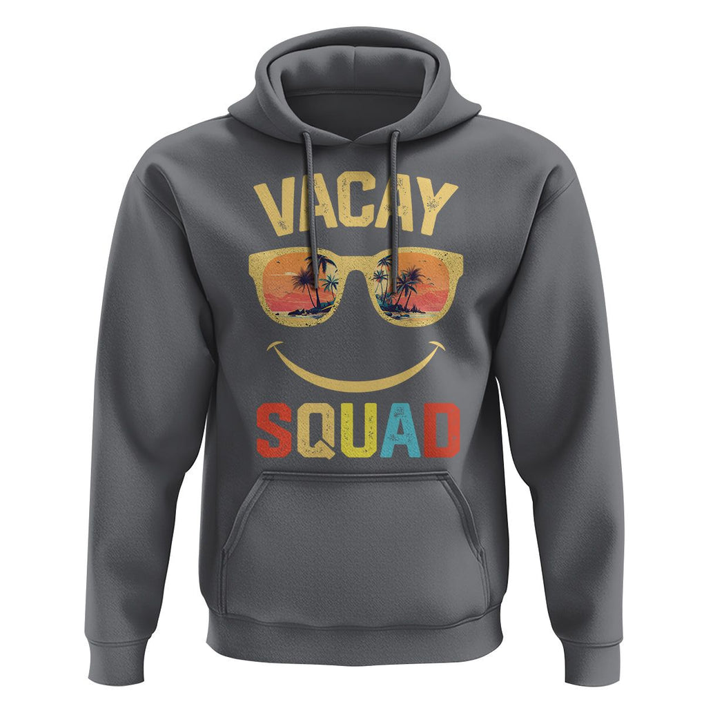 Summer Vacation Hoodie Vacay Squad Funny Beach TS09 Charcoal Print Your Wear