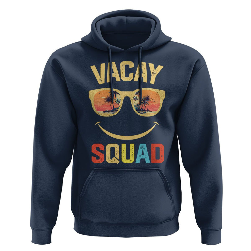 Summer Vacation Hoodie Vacay Squad Funny Beach TS09 Navy Print Your Wear