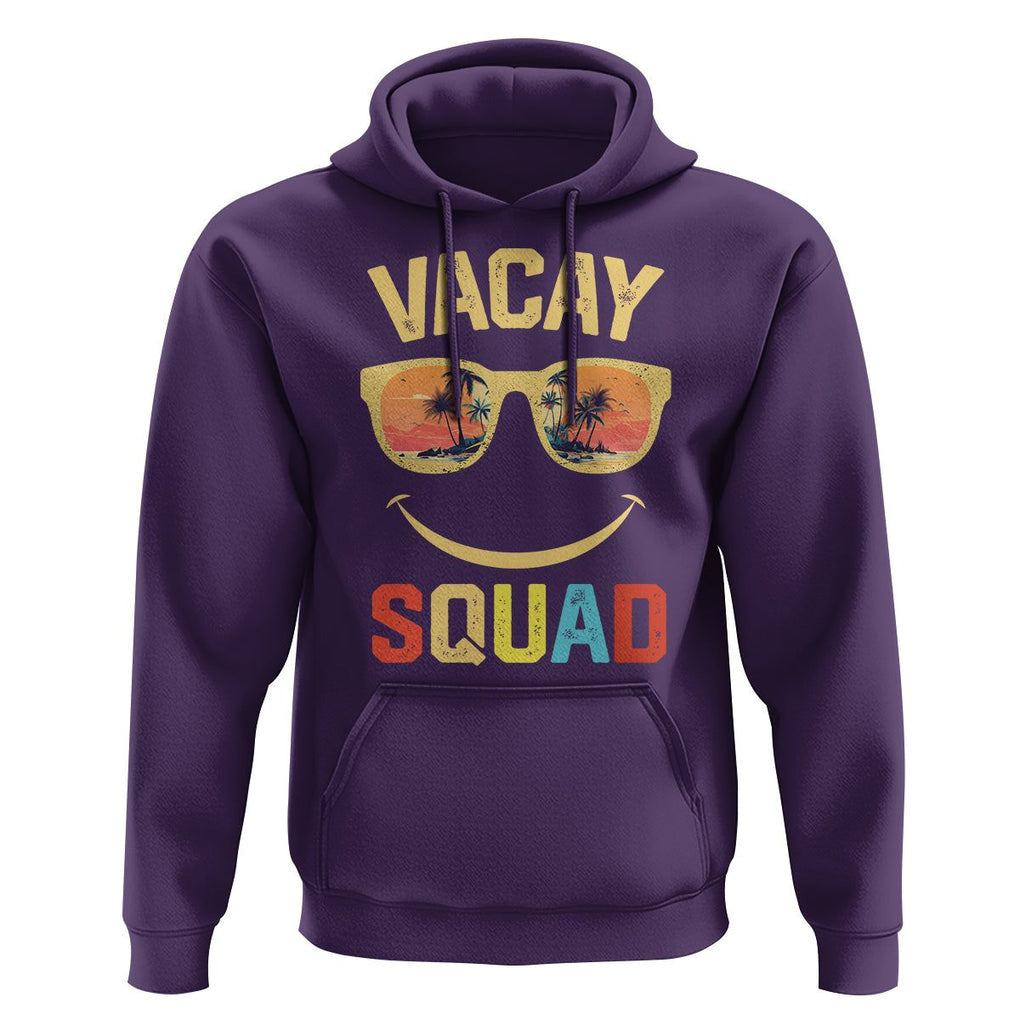 Summer Vacation Hoodie Vacay Squad Funny Beach TS09 Purple Print Your Wear