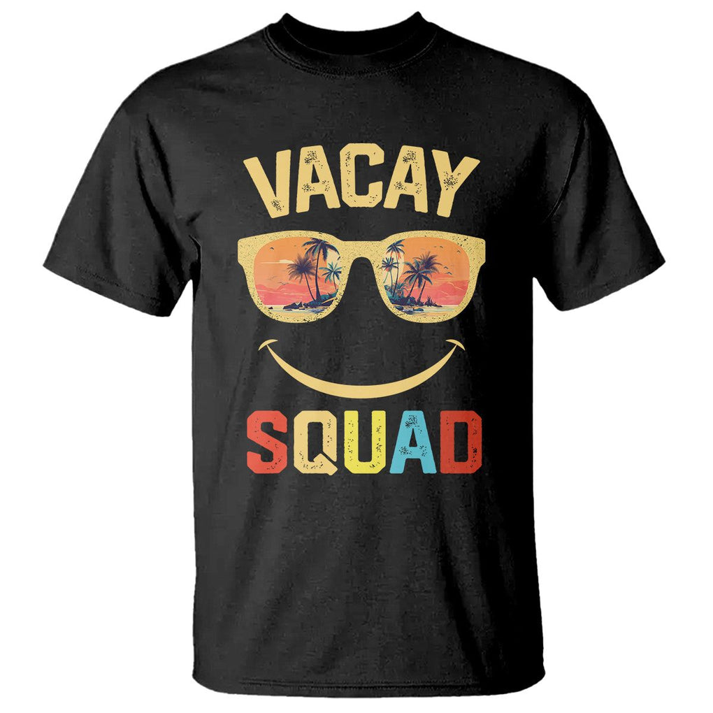 Summer Vacation T Shirt Vacay Squad Funny Beach TS09 Black Print Your Wear