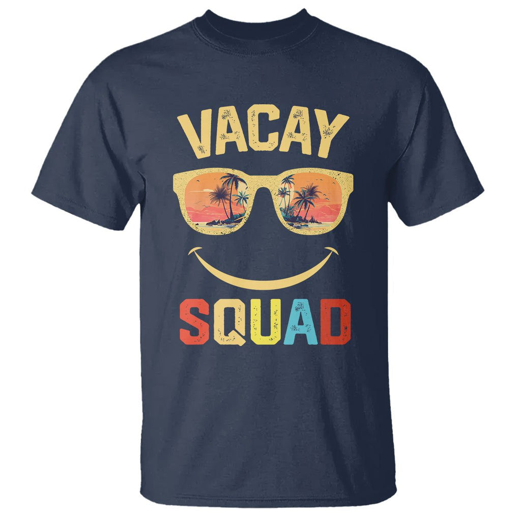 Summer Vacation T Shirt Vacay Squad Funny Beach TS09 Navy Print Your Wear