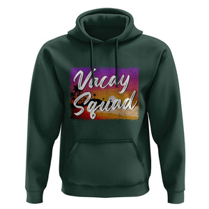 Summer Vacation Hoodie Vacay Squad Funny Beach TS09 Dark Forest Green Print Your Wear