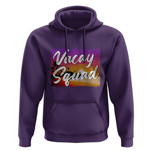 Summer Vacation Hoodie Vacay Squad Funny Beach TS09 Purple Print Your Wear