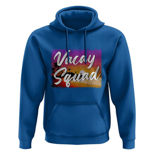Summer Vacation Hoodie Vacay Squad Funny Beach TS09 Royal Blue Print Your Wear