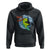 Summer Vacation Hoodie Vacay Mode Cute Dinosaur Surfing TS09 Black Print Your Wear