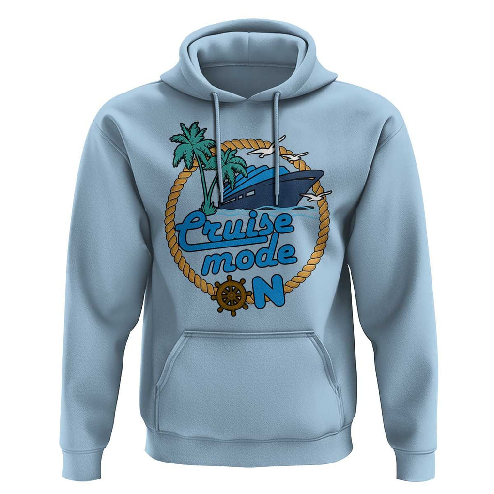 Cruise Mode On Cruising Summer Vacation Hoodie TS09 Light Blue Print Your Wear