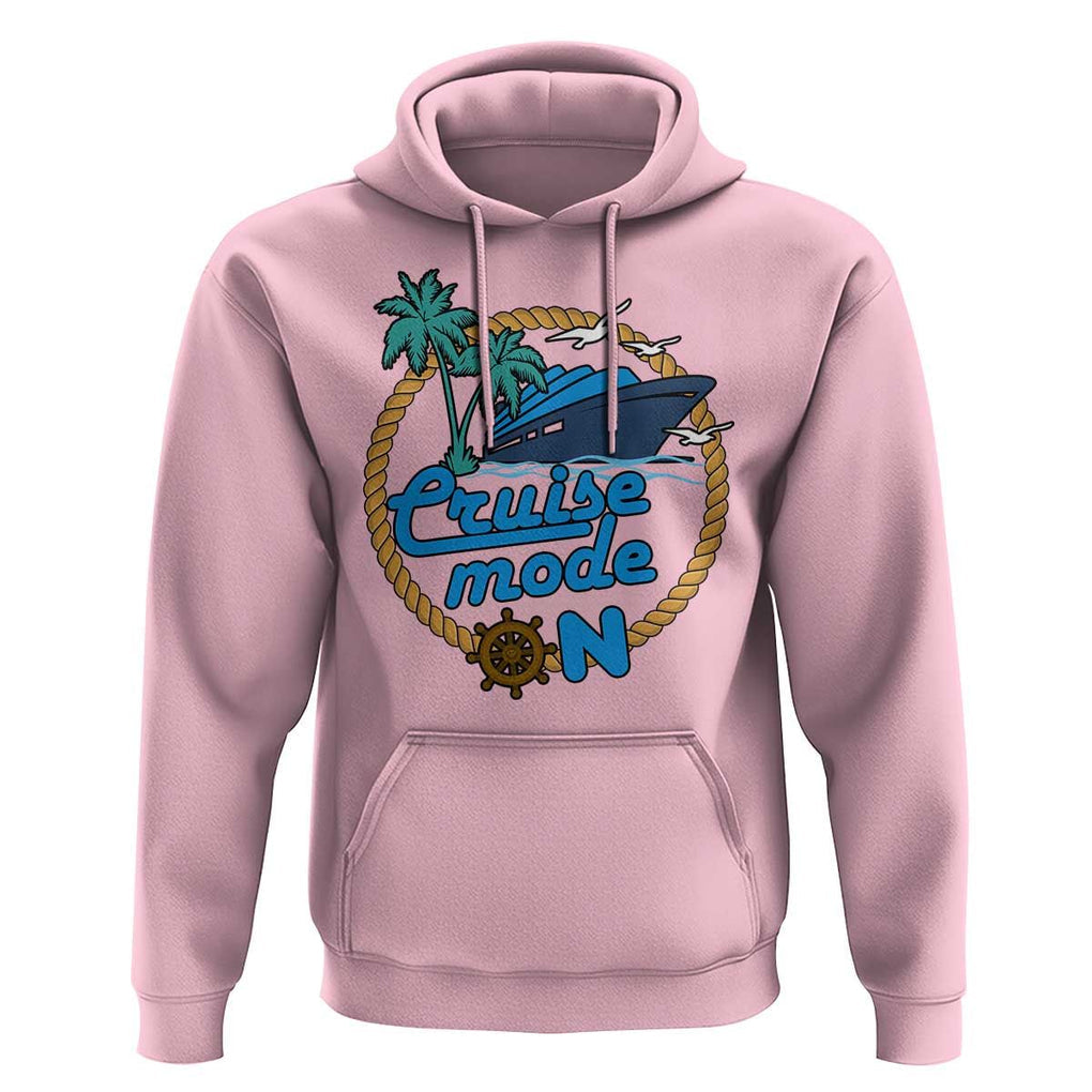 Cruise Mode On Cruising Summer Vacation Hoodie TS09 Light Pink Print Your Wear