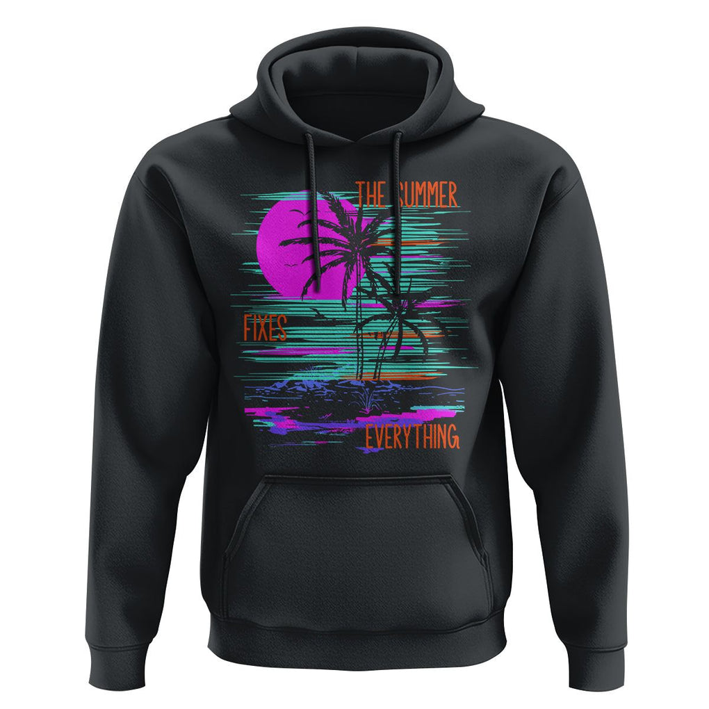 The Summer Fixes Everything Relaxing Holidays Hoodie TS09 Black Print Your Wear