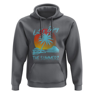 Let's Enjoy The Summer Vacation Beach Sunset Hoodie TS09 Charcoal Print Your Wear
