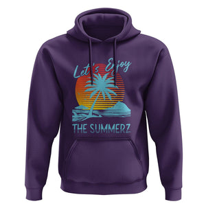 Let's Enjoy The Summer Vacation Beach Sunset Hoodie TS09 Purple Print Your Wear