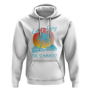Let's Enjoy The Summer Vacation Beach Sunset Hoodie TS09 White Print Your Wear