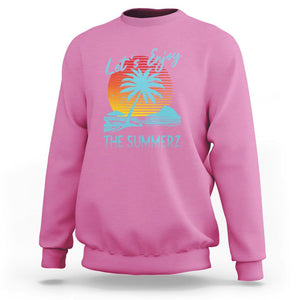 Let's Enjoy The Summer Vacation Beach Sunset Sweatshirt TS09 Azalea Print Your Wear