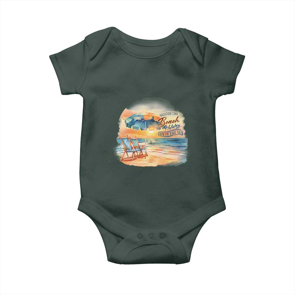 Vacation Time Beach Holliday Fun In The Sun Baby Onesie TS09 Print Your Wear