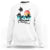 Hawaiian Sweatshirt Ohana Means Family Flamingo Sunset Beach Hawaii Summer Vacation TS09 White Print Your Wear