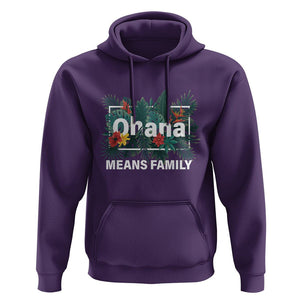Hawaiian Hoodie Ohana Means Family Hawaii Summer Vacation TS09 Purple Print Your Wear