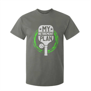 Funny Retirement Plan Retired Pickleball Player T Shirt For Kid TS09 Military Green Print Your Wear