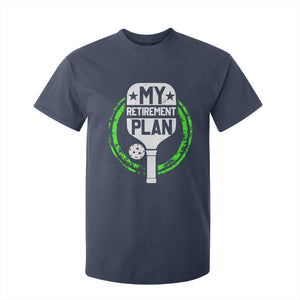 Funny Retirement Plan Retired Pickleball Player T Shirt For Kid TS09 Navy Print Your Wear