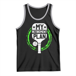 Funny Retirement Plan Retired Pickleball Player Tank Top TS09 Black Athletic Heather Print Your Wear