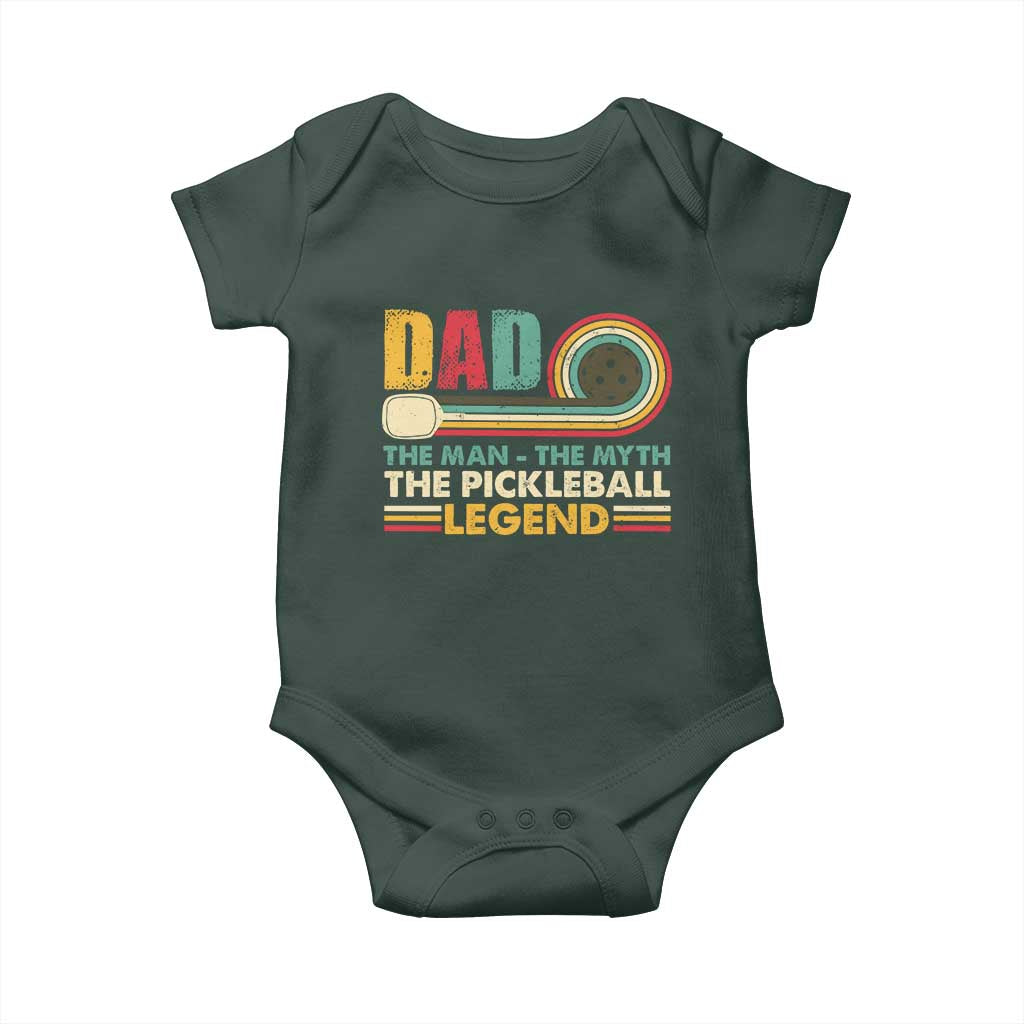 Pickleball Dad Baby Onesie The Man The Myth The Legend Retro TS09 Print Your Wear