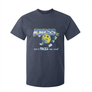 Funny Pickleball T Shirt For Kid Knees Don't Fail Me Now TS09 Navy Print Your Wear